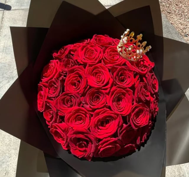Sweet 50 Wrapped Roses